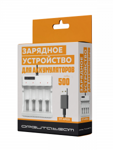 Зарядное устройство для аккумуляторов АА/ААА на 4 слота Орбита OT-APZ21